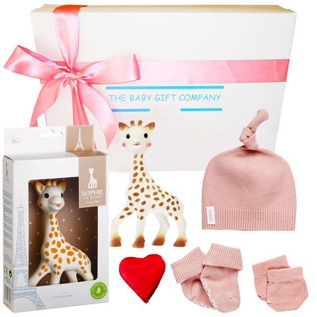 Sophie Giraffe Organic Baby Girl Gift Box