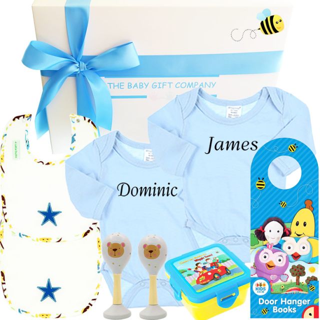 Playtime Twin Boys Baby Gift Box
