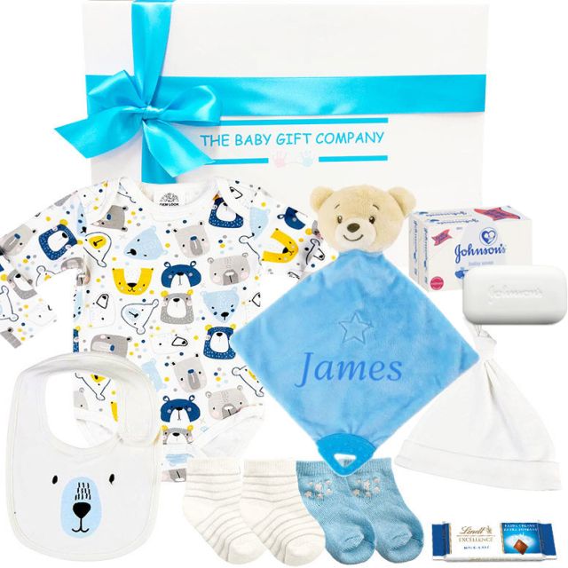 Welcome Home Organic Baby Boy Gift Hamper